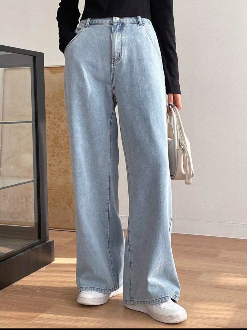 Wide Leg Light Blue Women’s Jeans